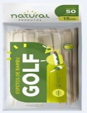 Espeto Bambu Golf 15CM 50UN Pal Natur